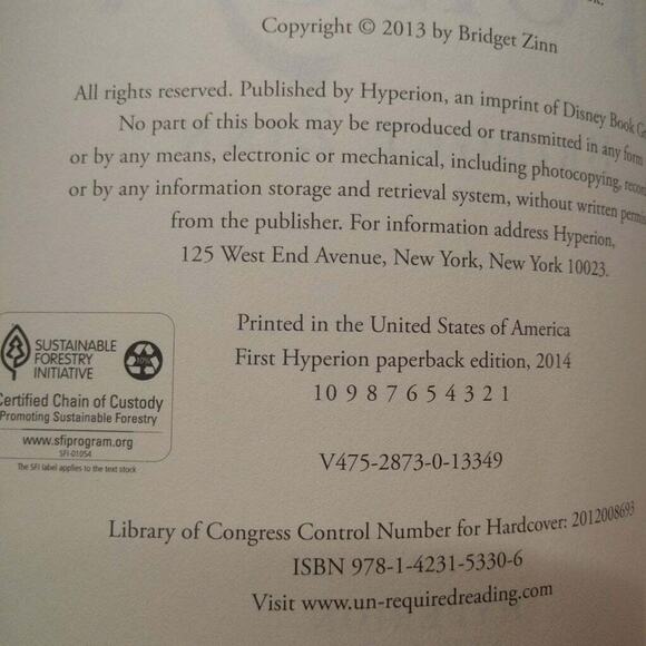 Poison by Bridget Zinn -‎ YA Fiction Book Softcover Ex-Library - Picture 8 of 9